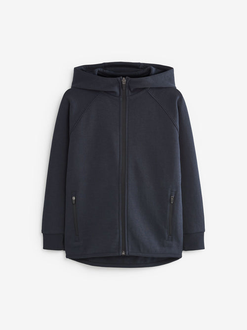 Navy Blue Tech Sportswear Zip Up Hoodie (3-16yrs)