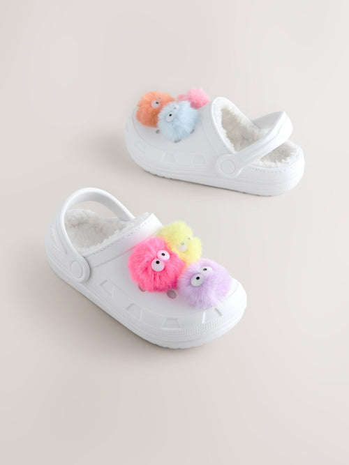 White Monster Slipper Clogs