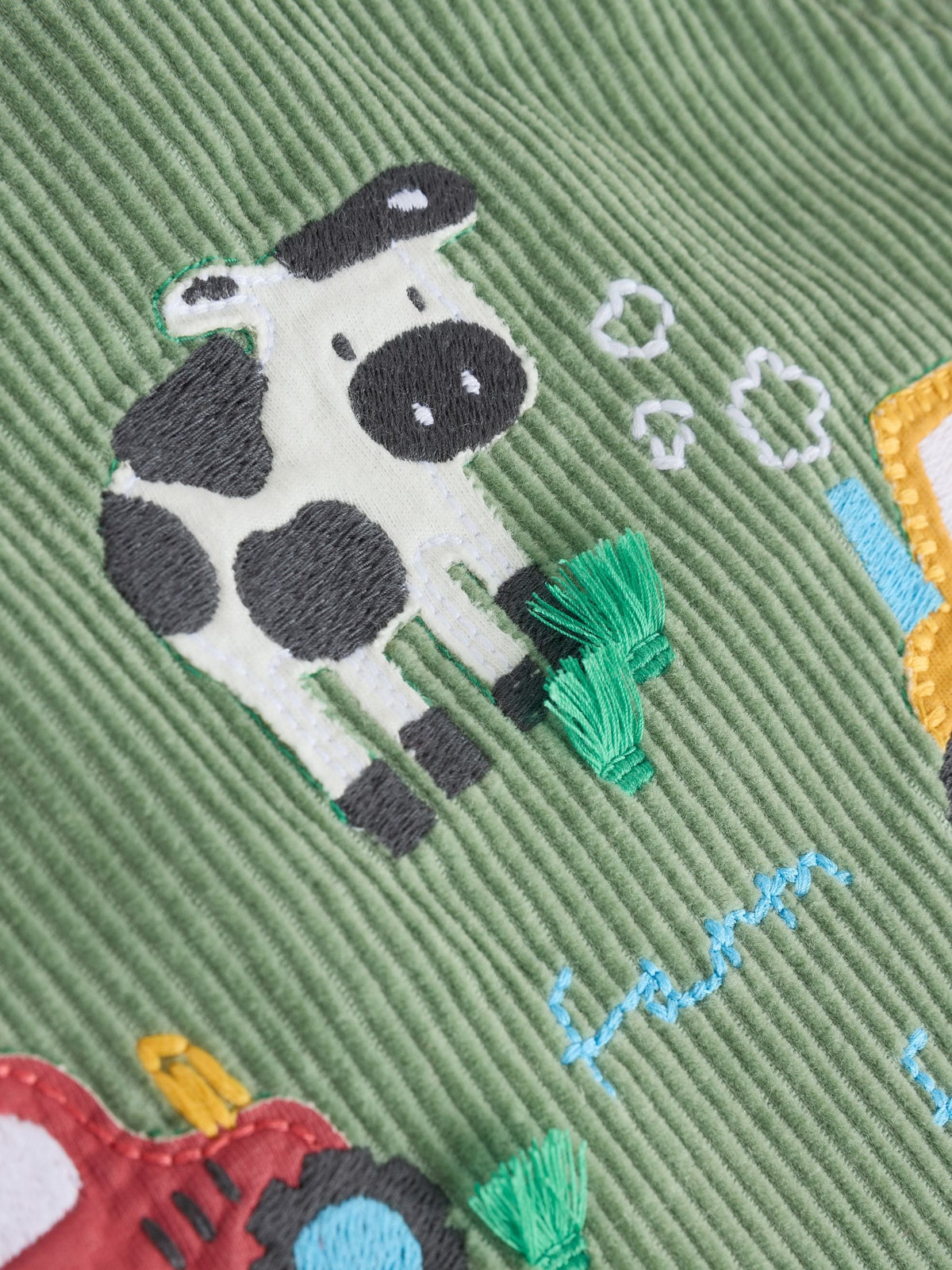 Green Farm Cord Dungarees and Bodysuit Set (0mths-2yrs)