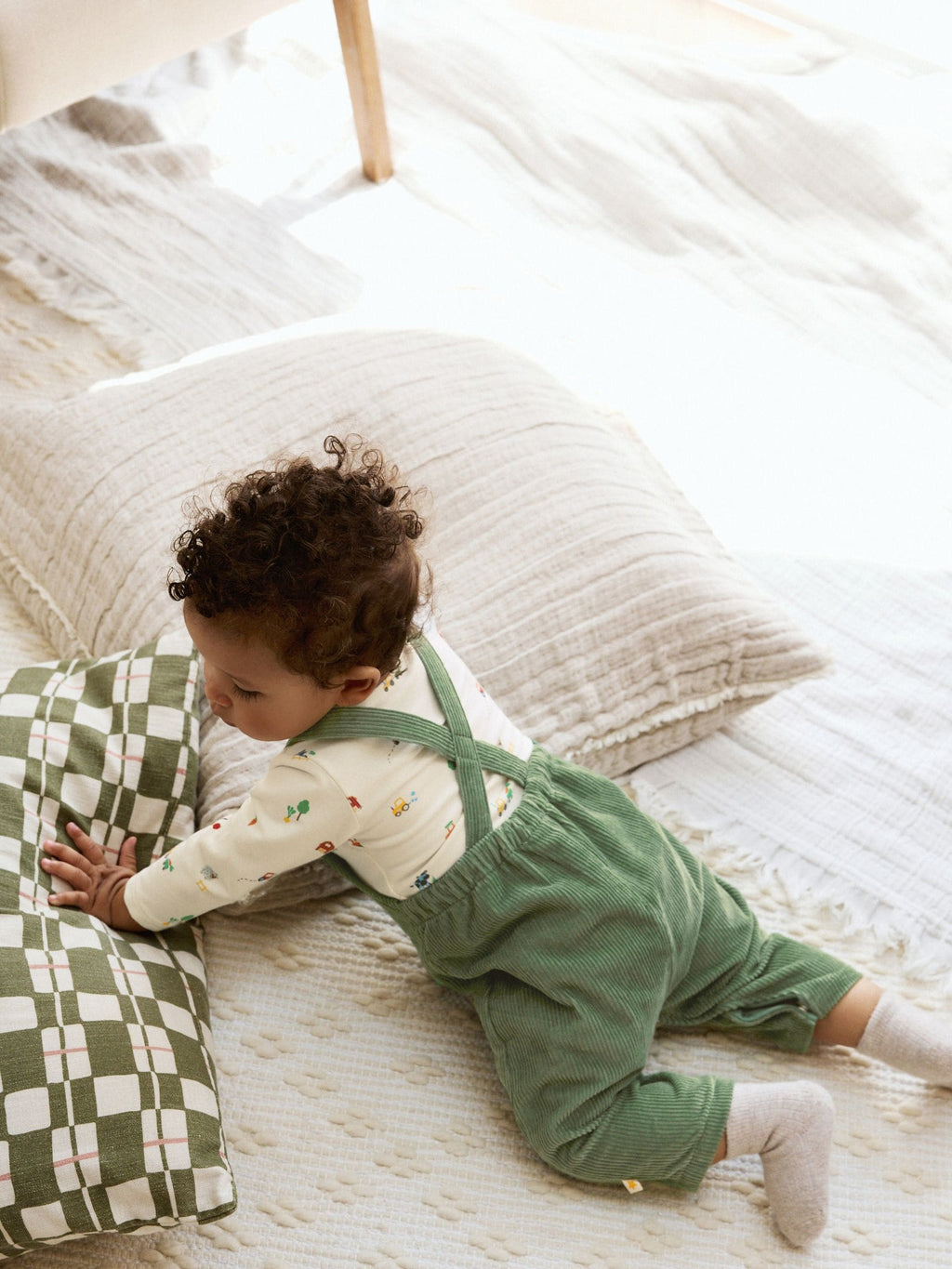 Green Farm Cord Dungarees and Bodysuit Set (0mths-2yrs)