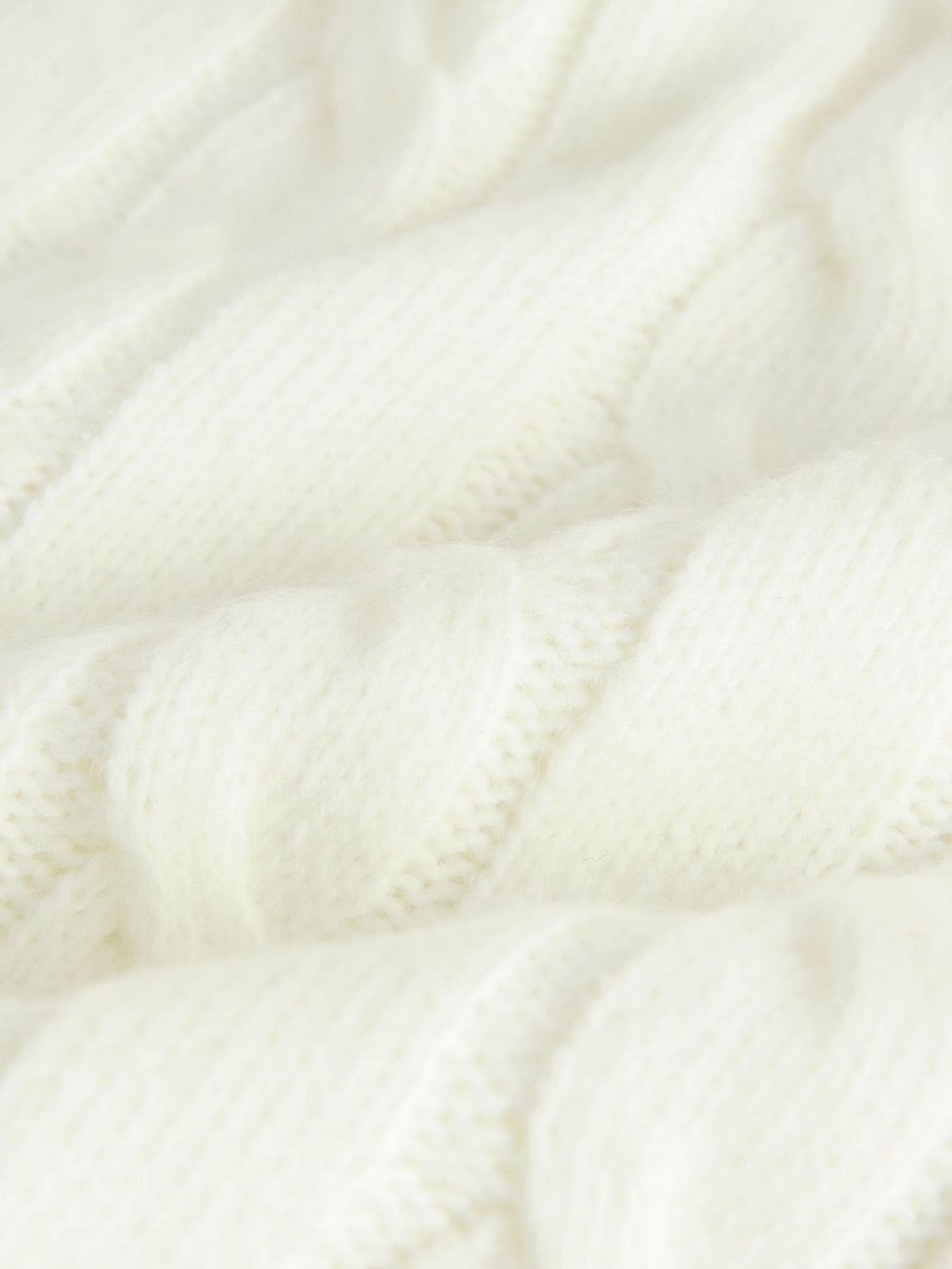 Ecru White Cable Knit Crew Neck Jumper (3mths-7yrs)