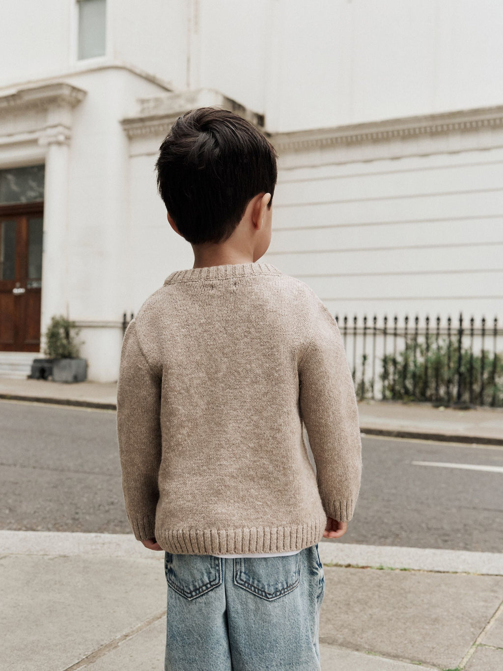 Neutral Dogs Knitted Crew Neck Jumper (3mths-7yrs)