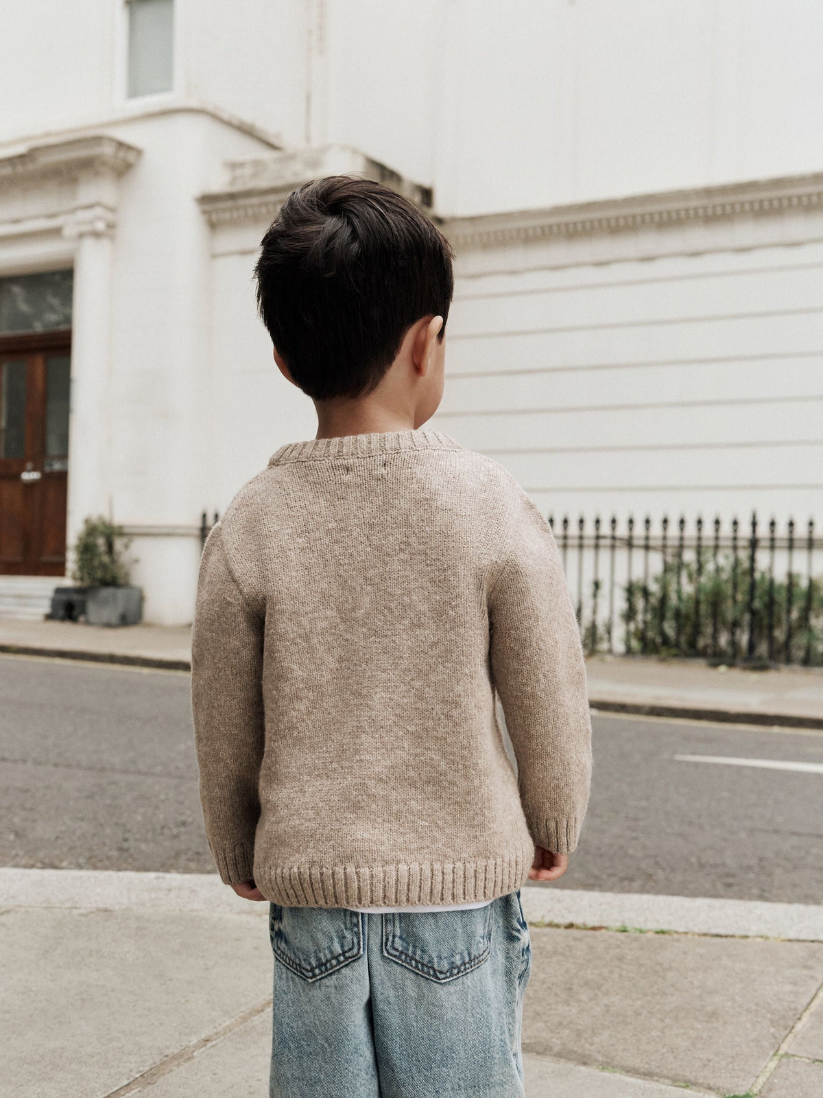 Neutral Dogs Knitted Crew Neck Jumper (3mths-7yrs)
