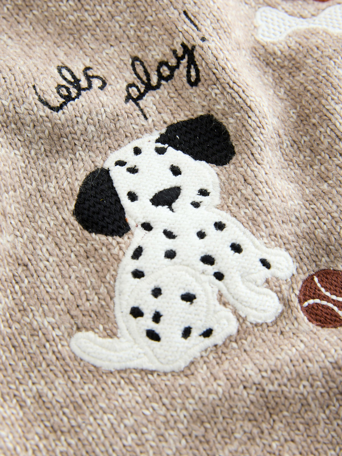 Neutral Dogs Knitted Crew Neck Jumper (3mths-7yrs)