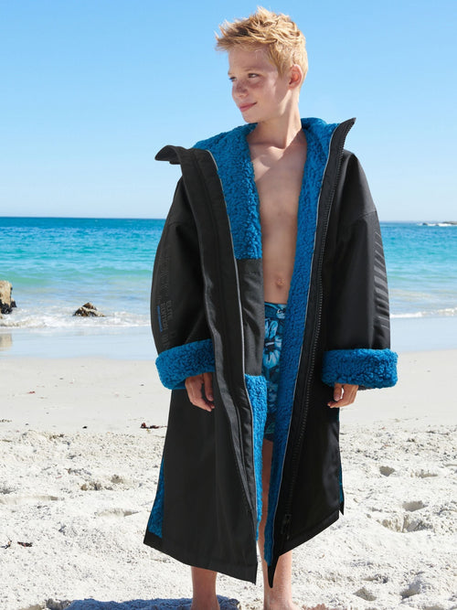 Black Waterproof Changing Robe (3-16yrs)