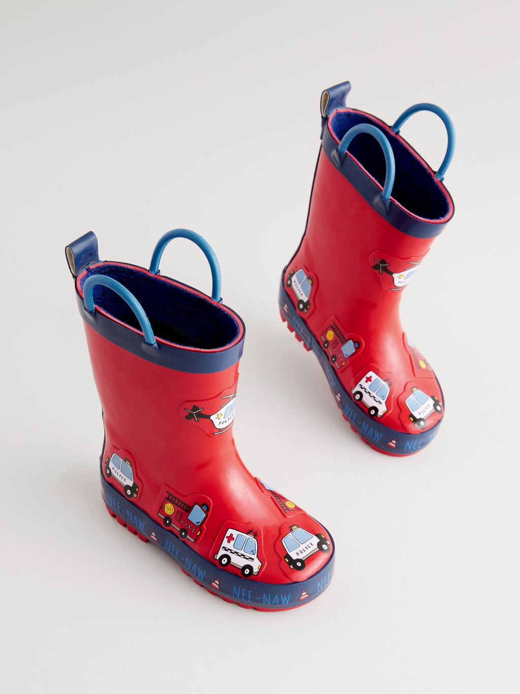 Red Transport Handle Pull On Wellies