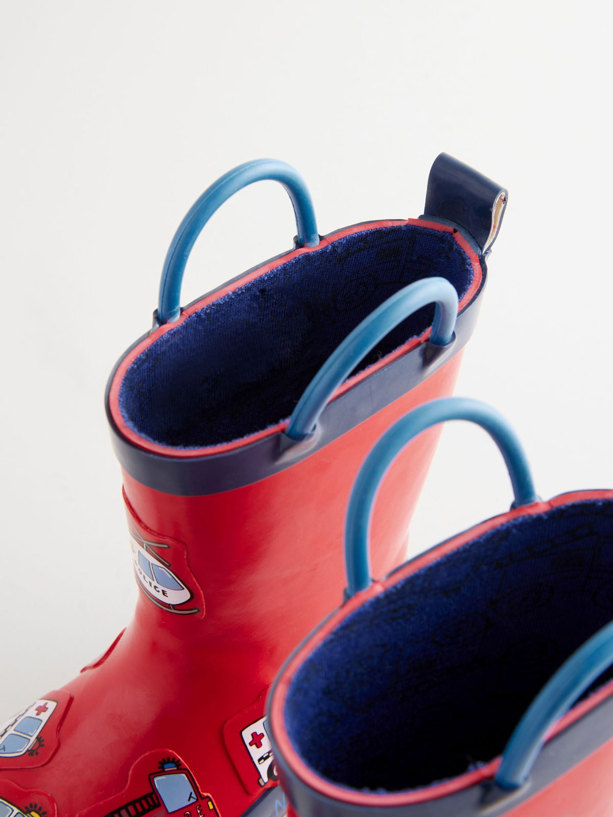 Red Transport Handle Pull On Wellies