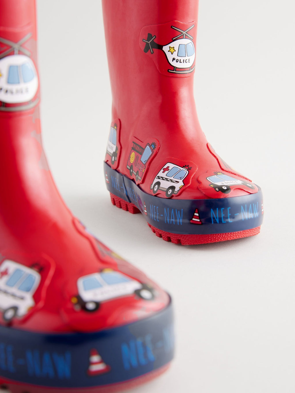 Red Transport Handle Pull On Wellies