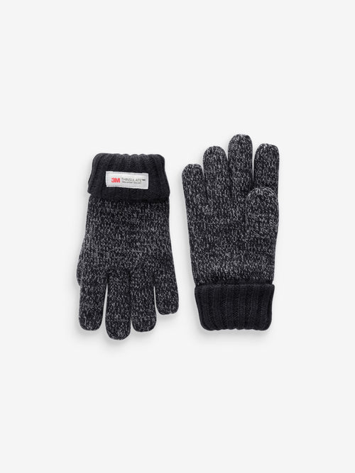 Grey Thinsulate™ Knitted Gloves (3-16yrs)