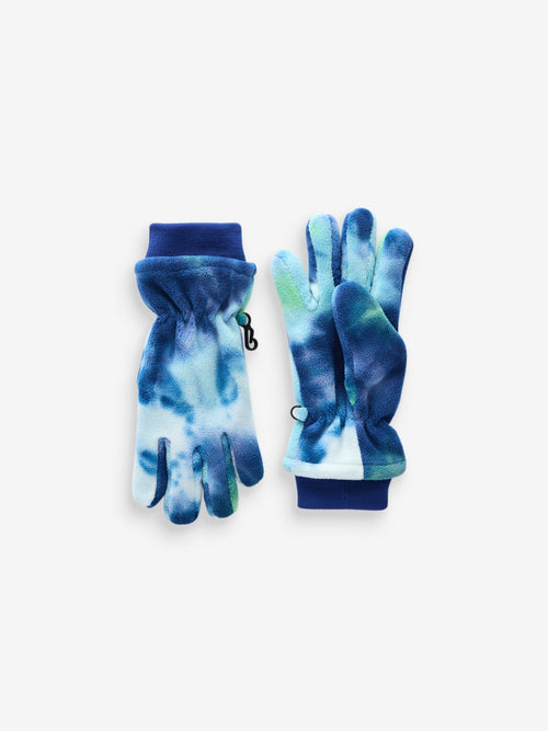 Tie Dye Print Fleece Gloves (3-16yrs)