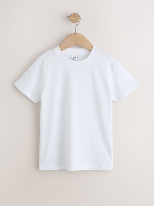 White Short Sleeve T-Shirt (3-16yrs)