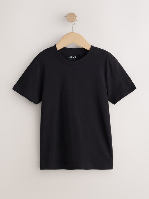 Black Short Sleeve T-Shirt (3-16yrs)