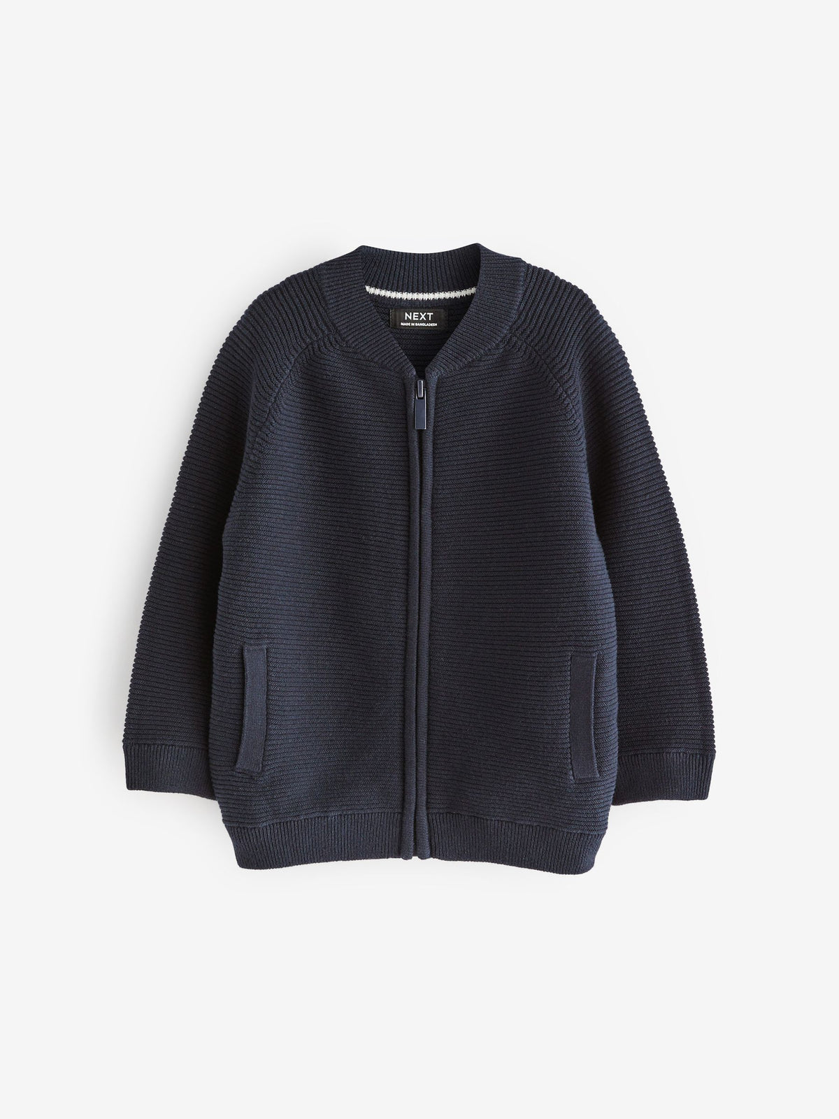Navy Zip Up Cardigan (3mths-7yrs)