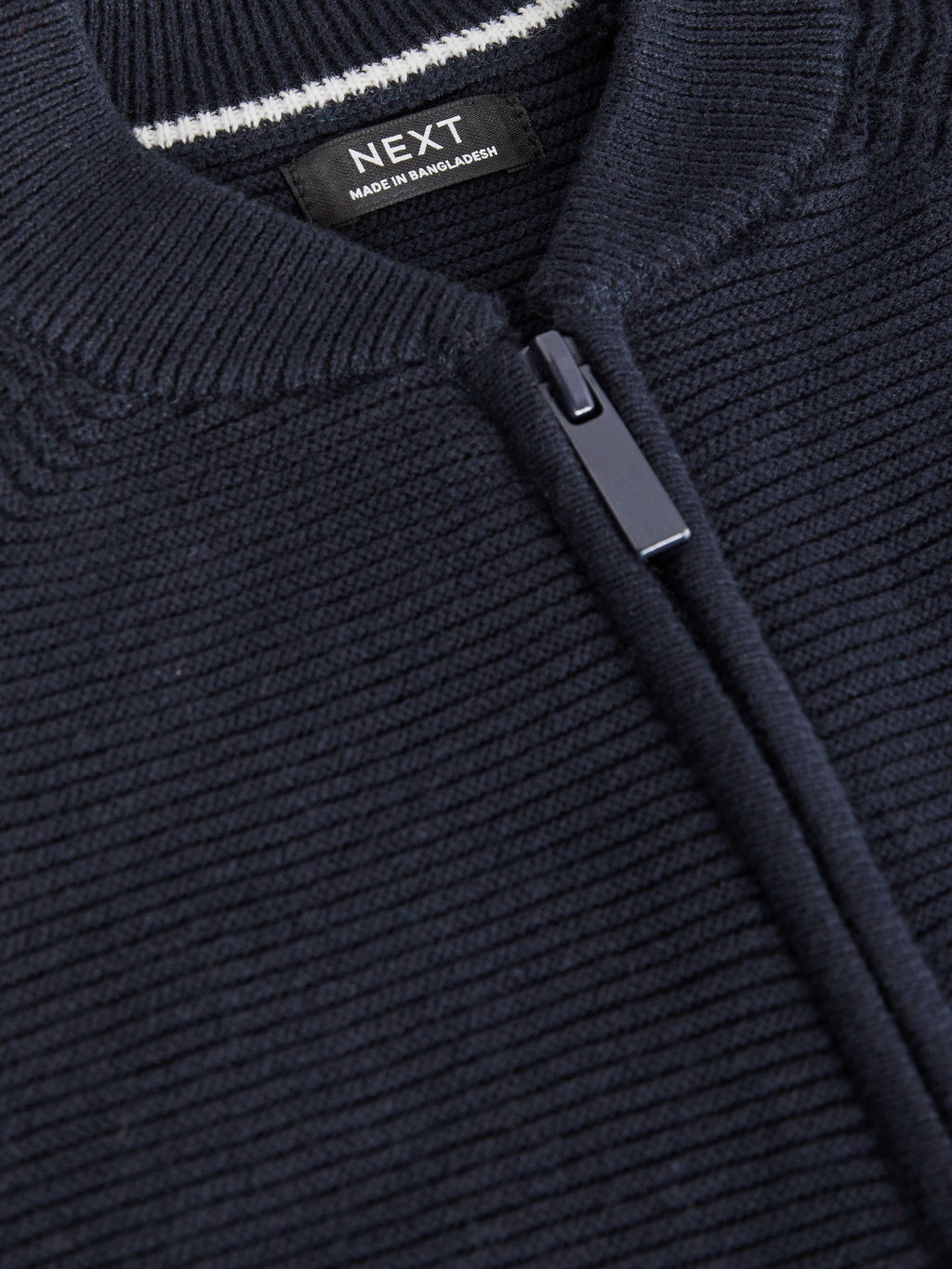 Navy Zip Up Cardigan (3mths-7yrs)