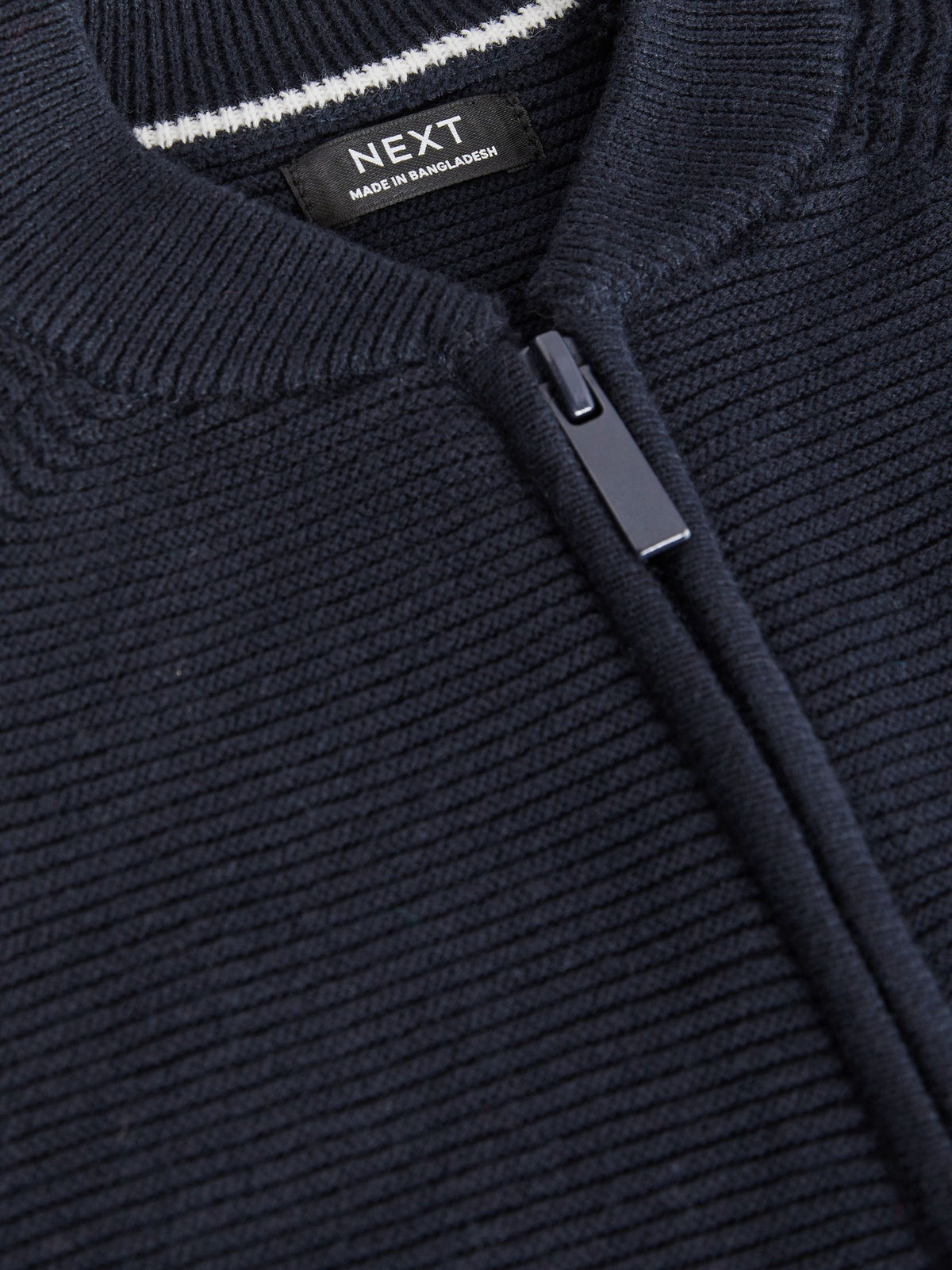 Navy Zip Up Cardigan (3mths-7yrs)