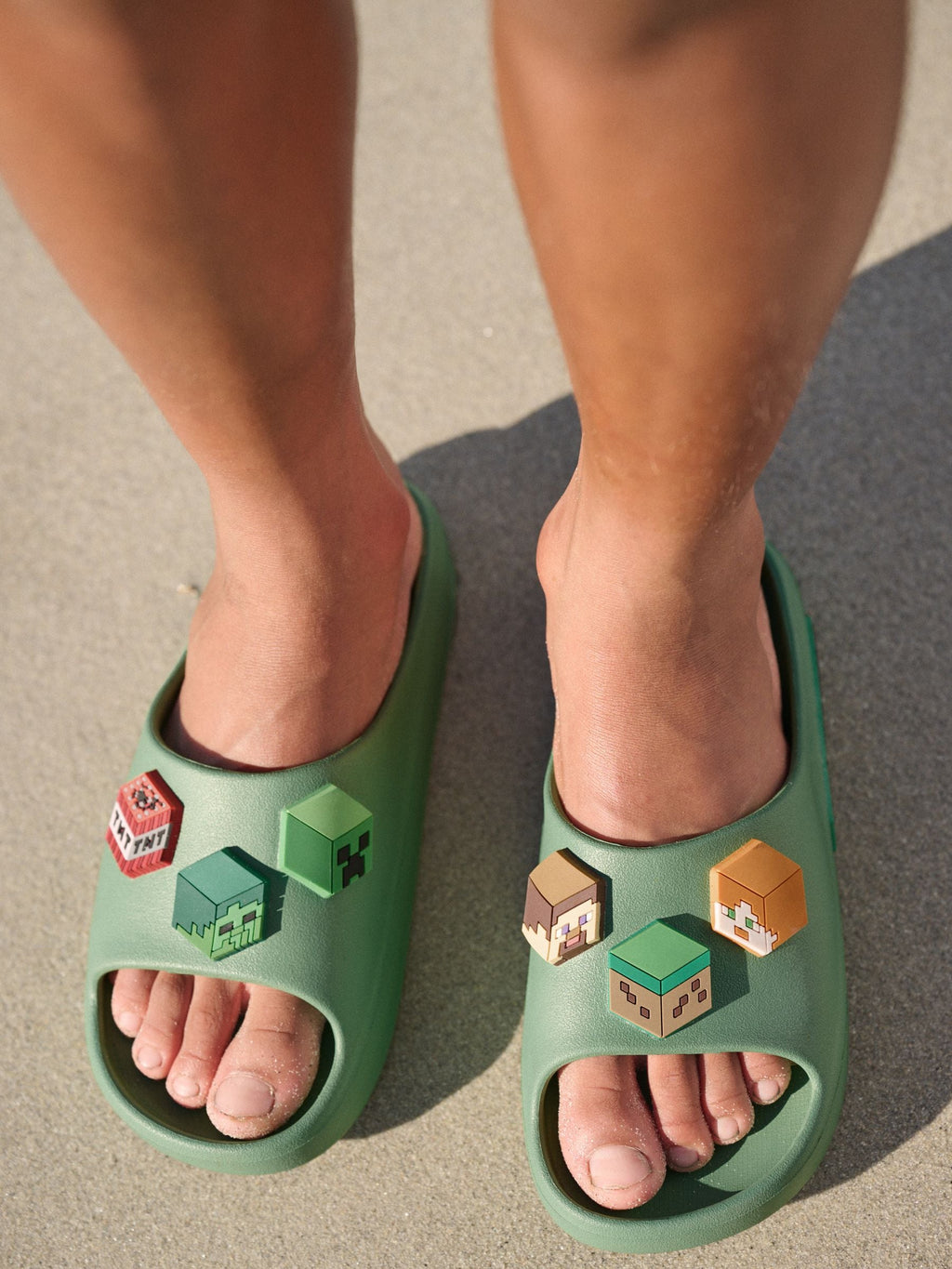 Green Minecraft Sliders