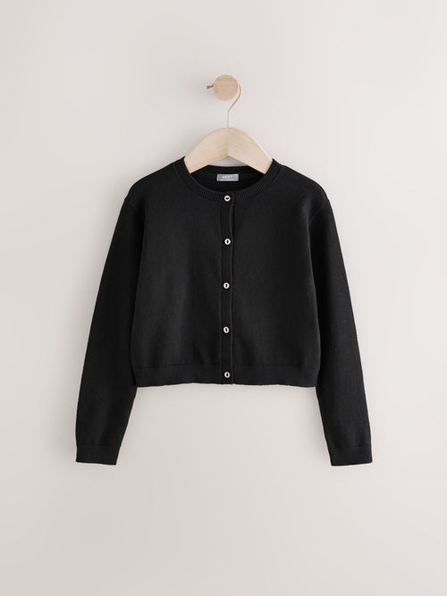 Black Button Up Cardigan (3mths-16yrs)