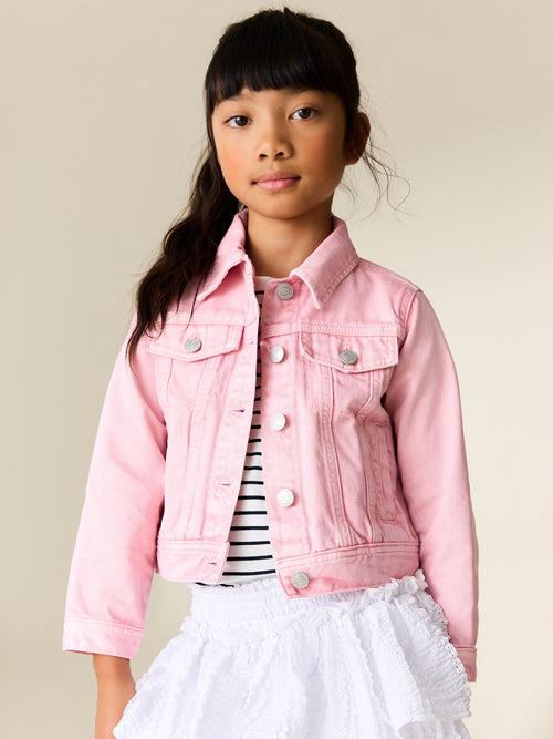 Pink Denim Western Jacket (3-16yrs)