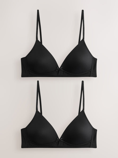 Black Trainer Bras 2 Pack