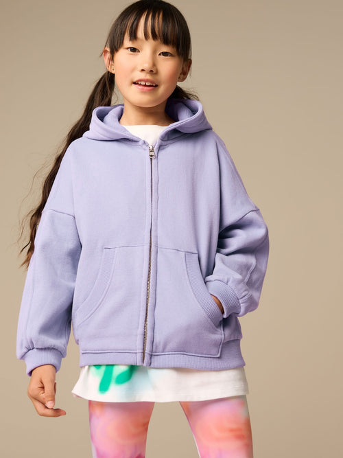 Dusky Purple Zip Up Hoodie (3-16yrs)