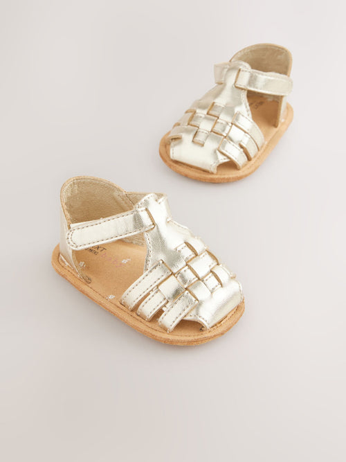 Gold Fisherman Sandals (0-24mths)