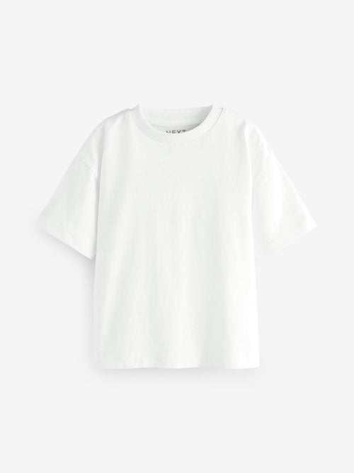 White Short Sleeve Plain T-Shirt (3mths-7yrs)