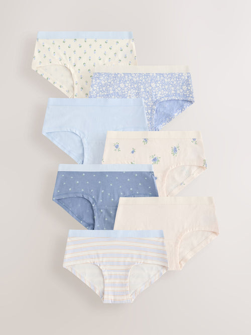 Blue Hipsters Briefs 7 Pack (2-16yrs)