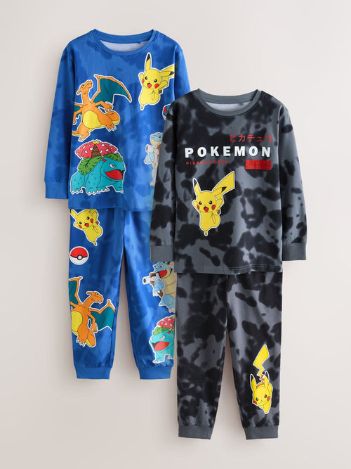 Blue/Black Pokemon Jogger Pyjamas 2 Pack (3-14yrs)