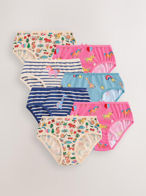 Stripe Unicorn Briefs 7 Pack (1.5-14yrs)