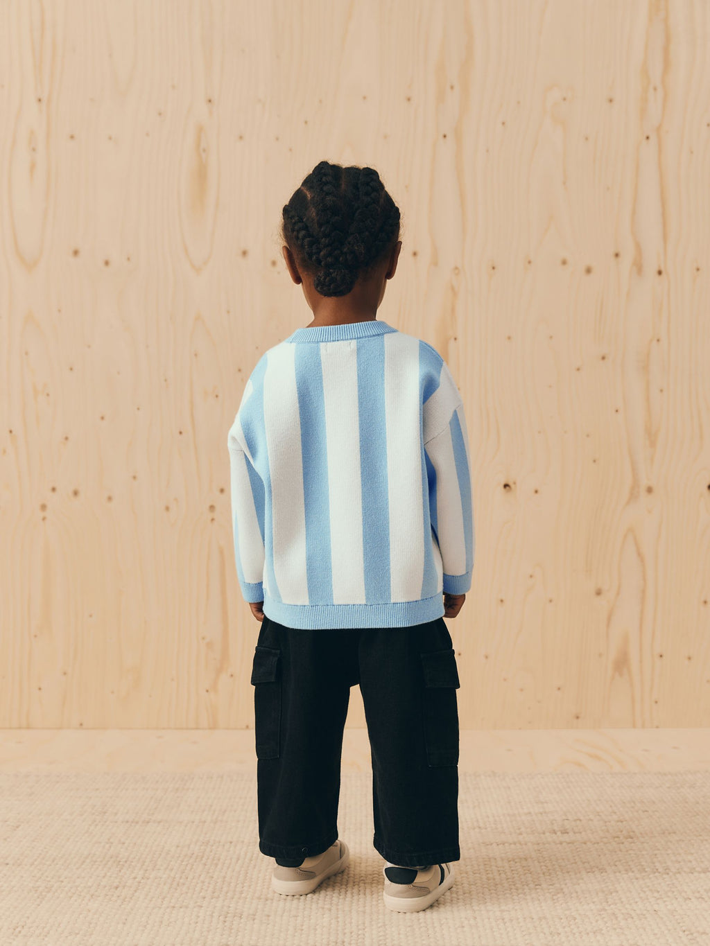 Light Blue Knitted Crew Neck Jumper (3mths-7yrs)