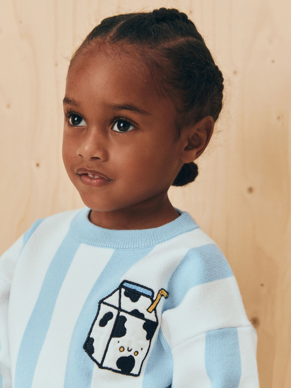 Light Blue Knitted Crew Neck Jumper (3mths-7yrs)