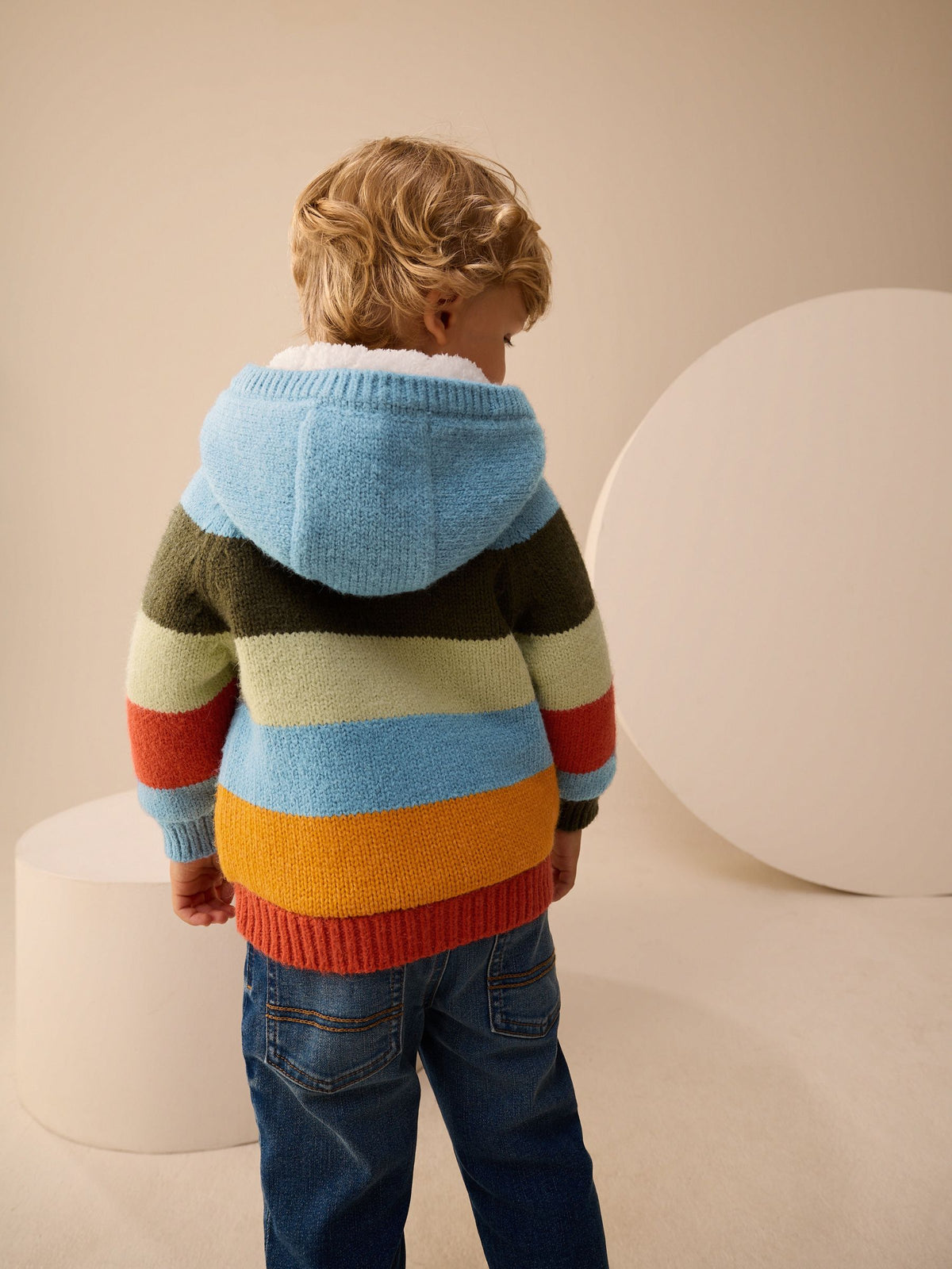 Multi Bright Stripe Character Cardigan (3mths-7yrs)