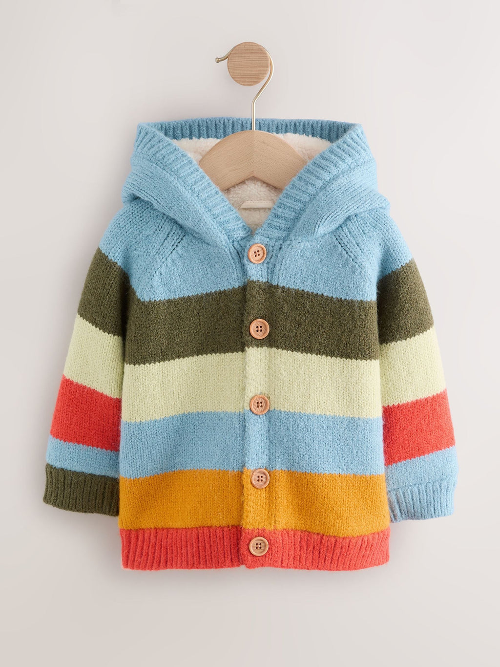 Multi Bright Stripe Character Cardigan (3mths-7yrs)
