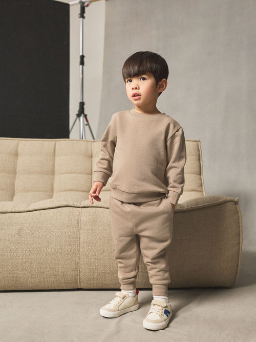 Stone Plain Sweatshirt And Joggers Set (3mths-7yrs)