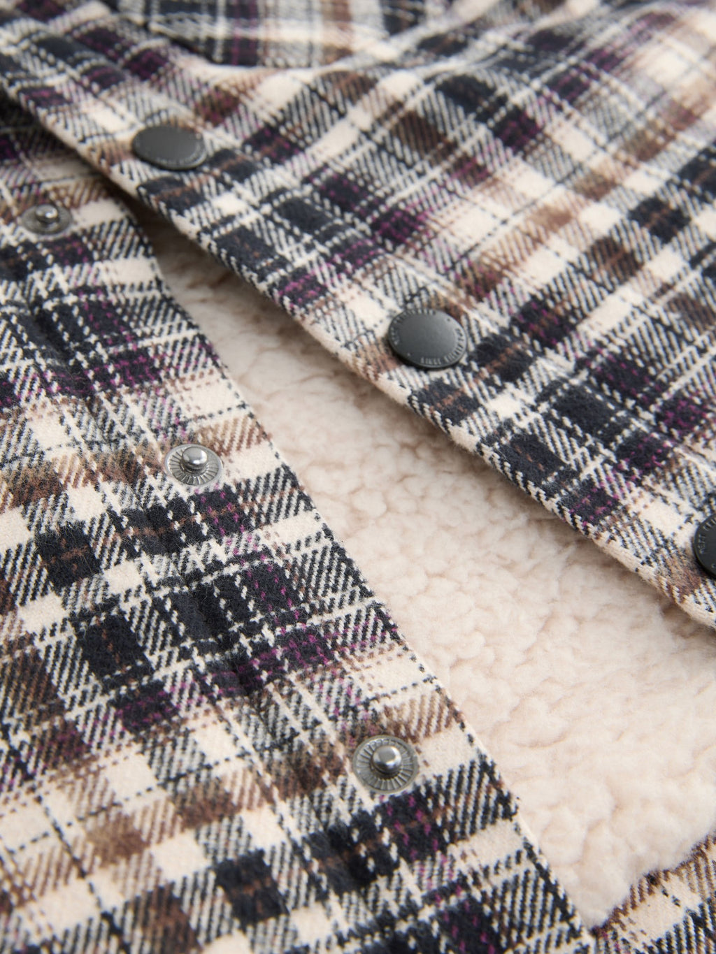 Mono Core Borg Lined Check Shacket (3mths-7yrs)