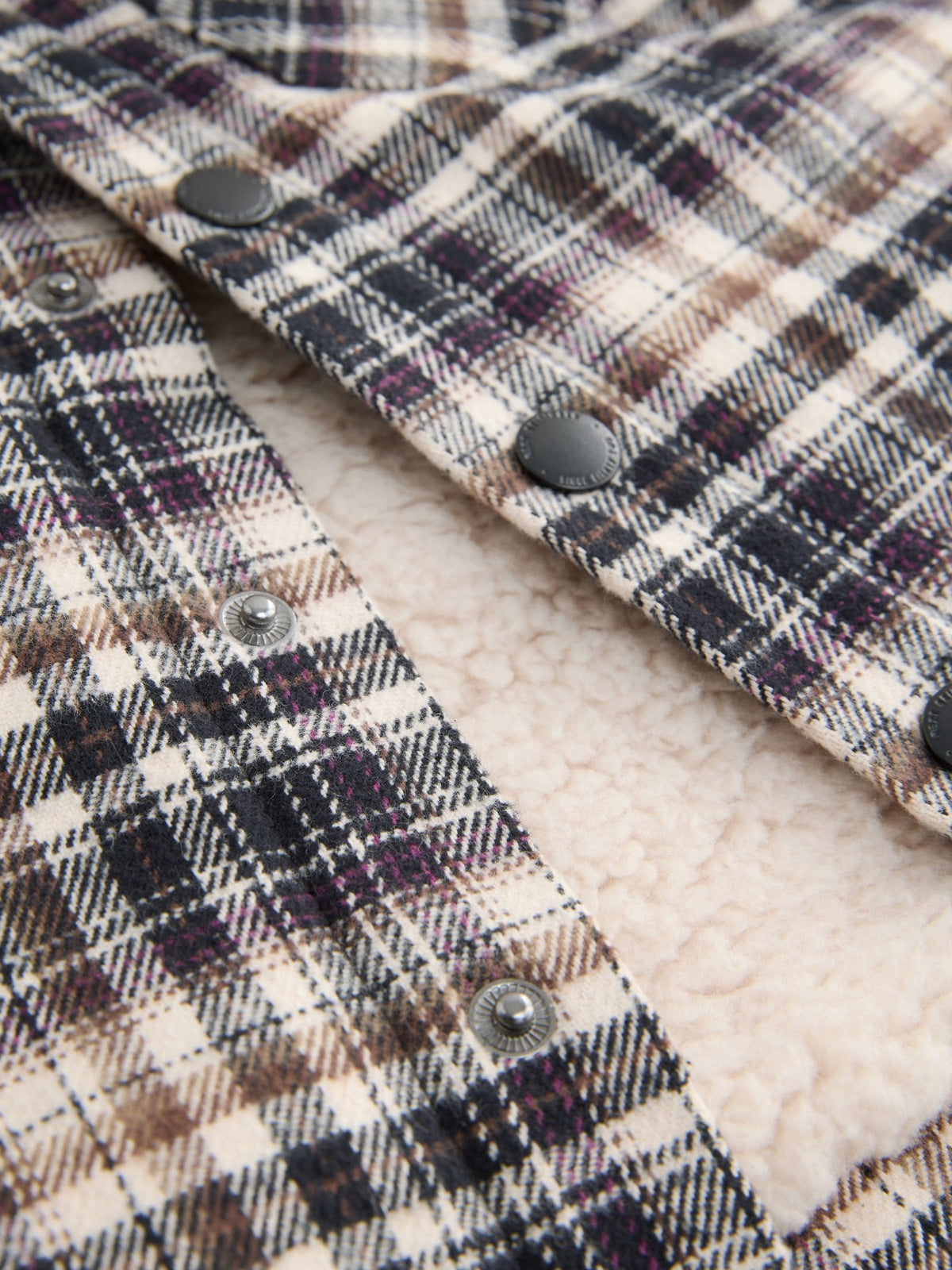Mono Core Borg Lined Check Shacket (3mths-7yrs)