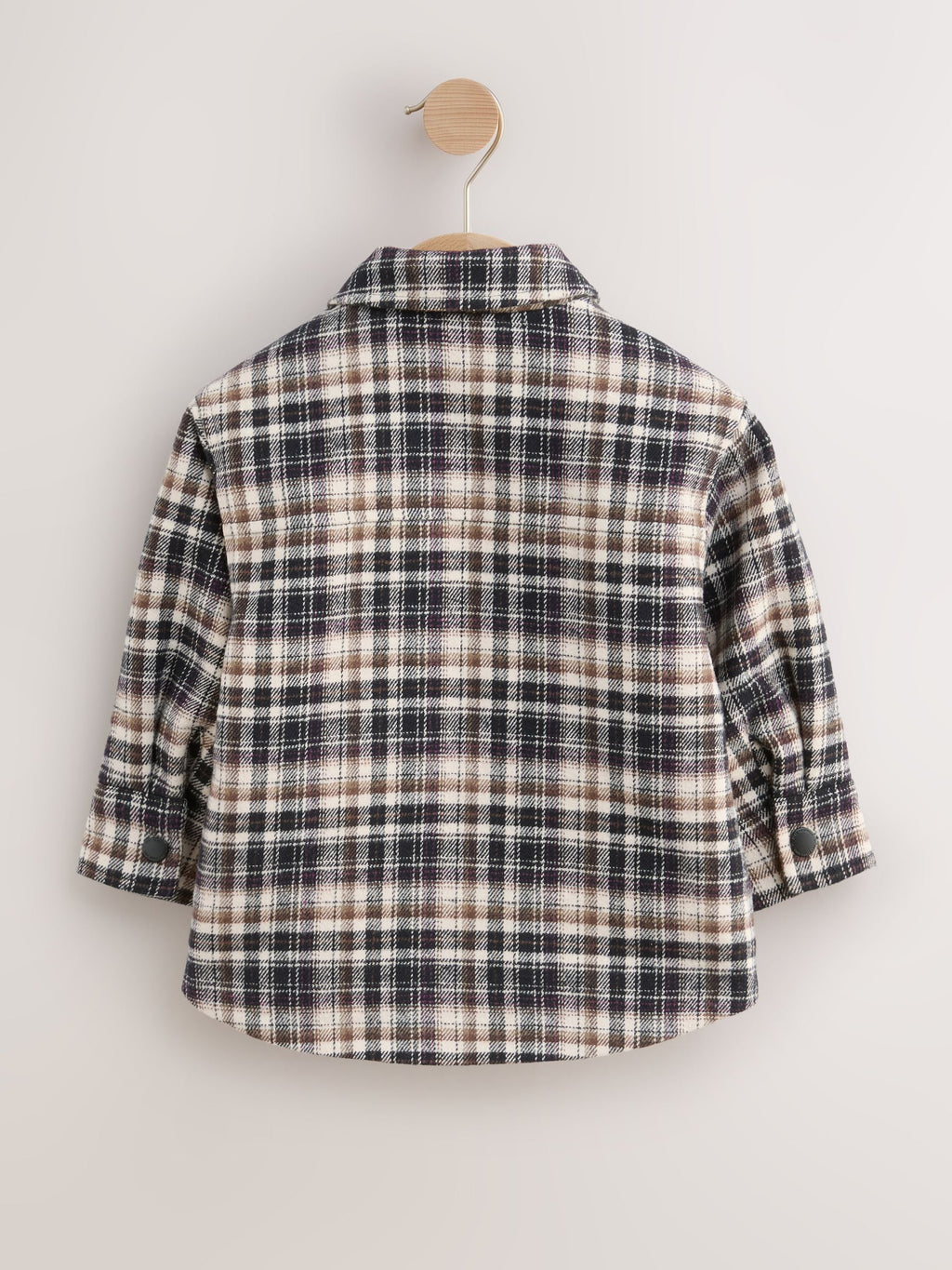 Mono Core Borg Lined Check Shacket (3mths-7yrs)