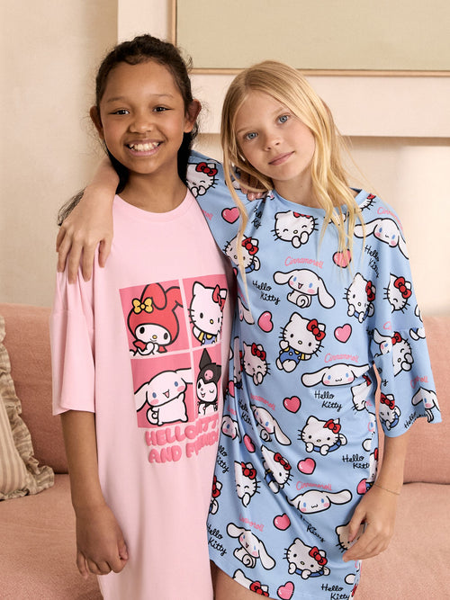 Pink/Blue Hello Kitty Nighties 2 Pack (2-16yrs)