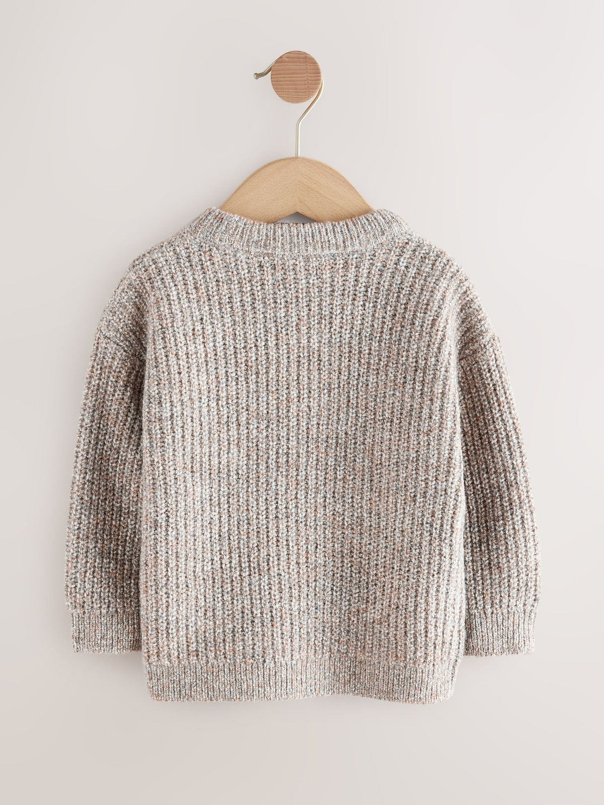 Neutral Knitted Crew Neck Jumper (3mths-7yrs)