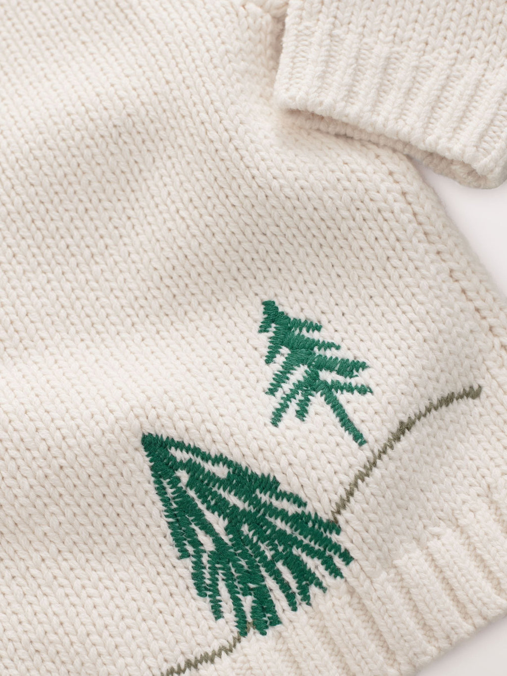 Cream Penguin Pattern Christmas Cardigan (3mths-7yrs)