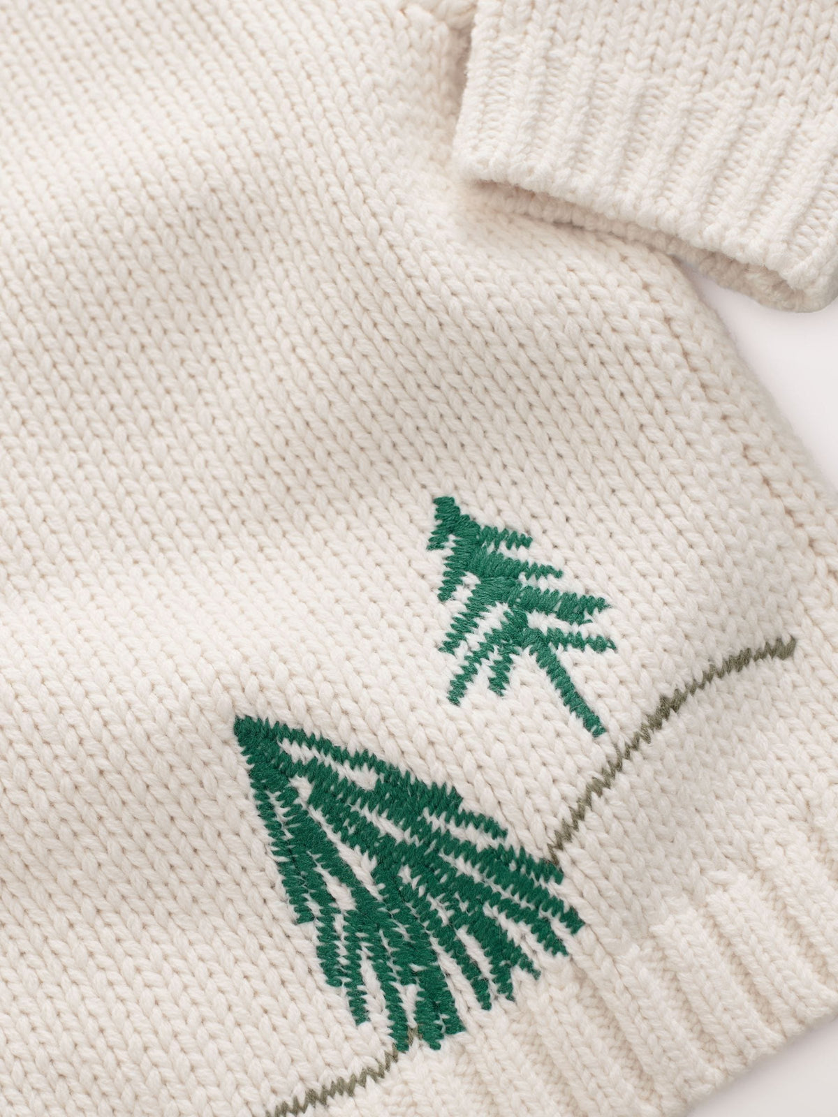 Cream Penguin Pattern Christmas Cardigan (3mths-7yrs)