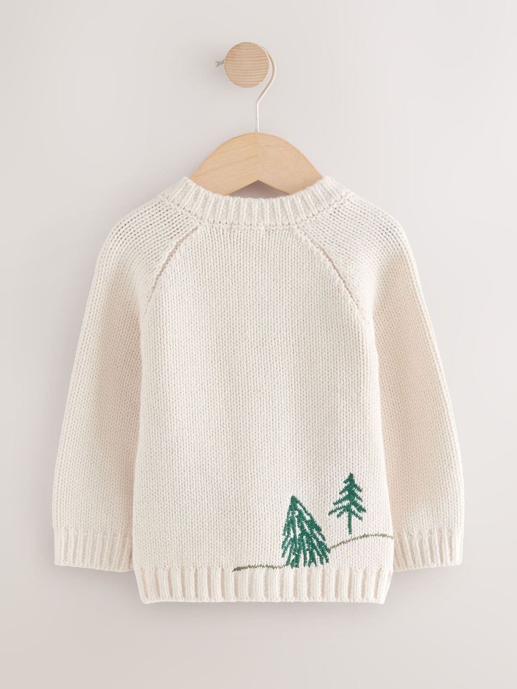 Cream Penguin Pattern Christmas Cardigan (3mths-7yrs)