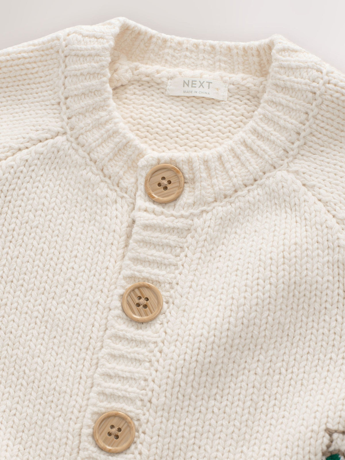 Cream Penguin Pattern Christmas Cardigan (3mths-7yrs)