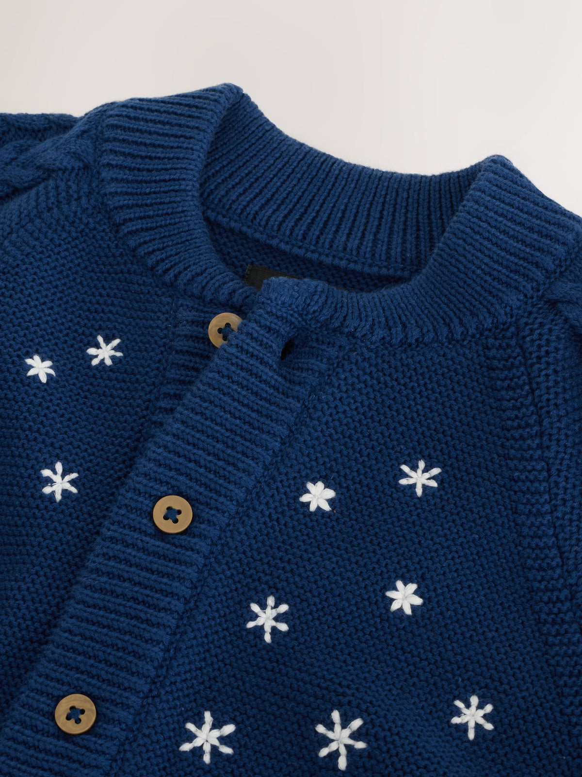 Navy Blue Pattern Christmas Cardigan (3mths-7yrs)