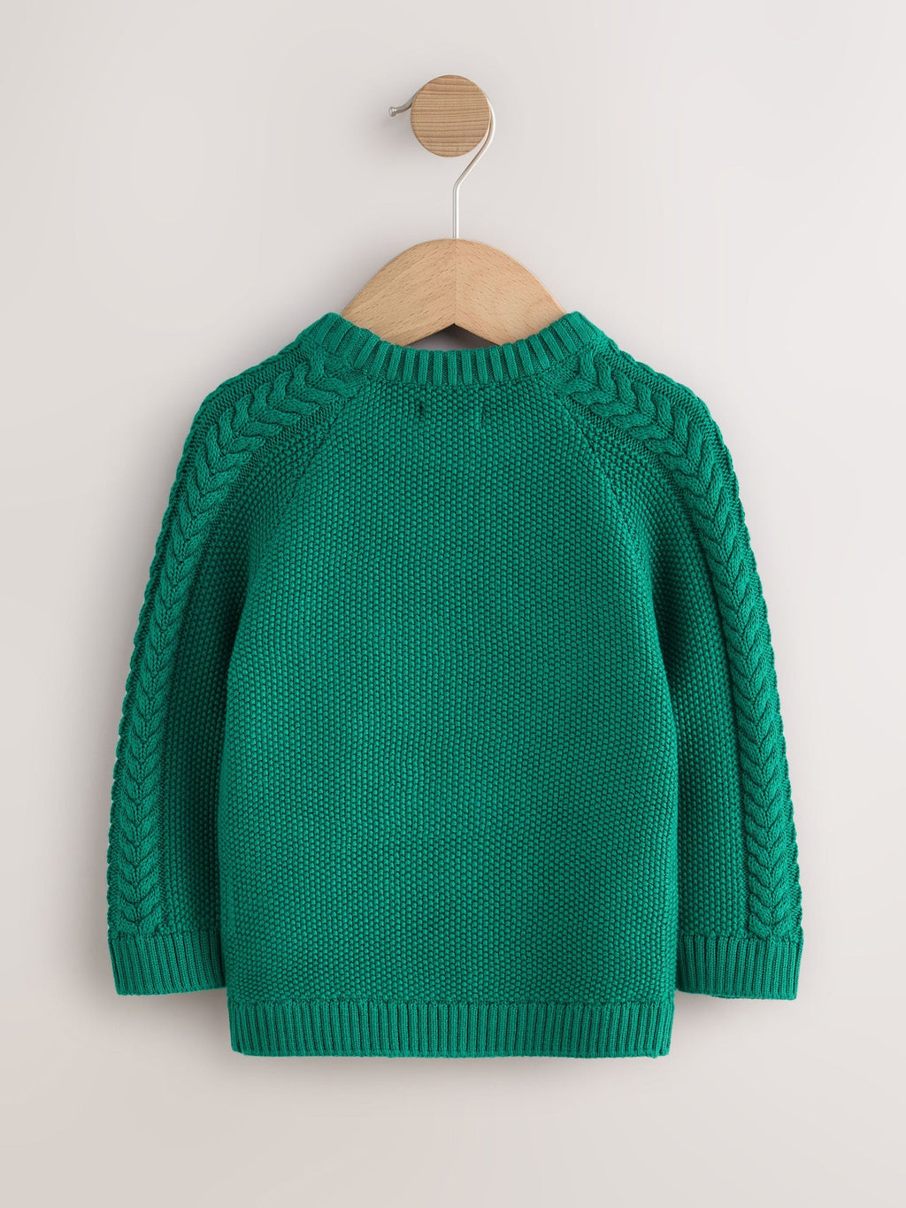 Green Santa Knitted Christmas Jumper (3mths-7yrs)
