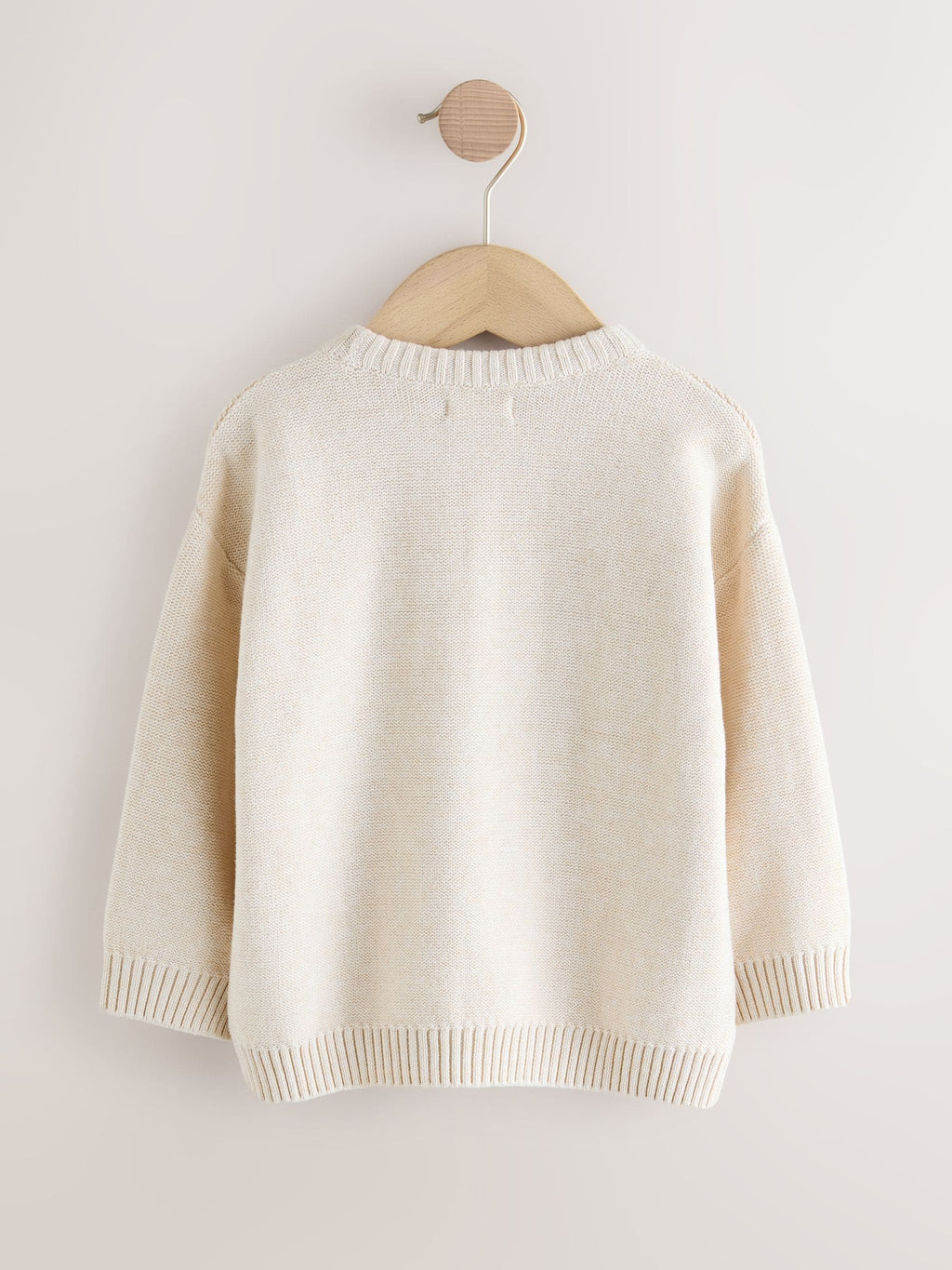 Cream Knitted Christmas Jumper (3mths-7yrs)