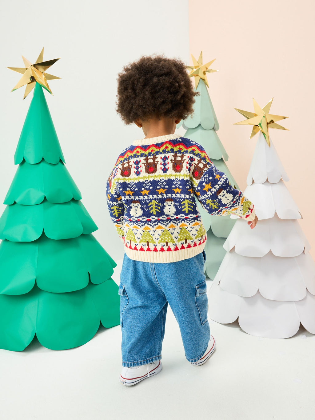 Multi Knitted Christmas Jumper (3mths-7yrs)