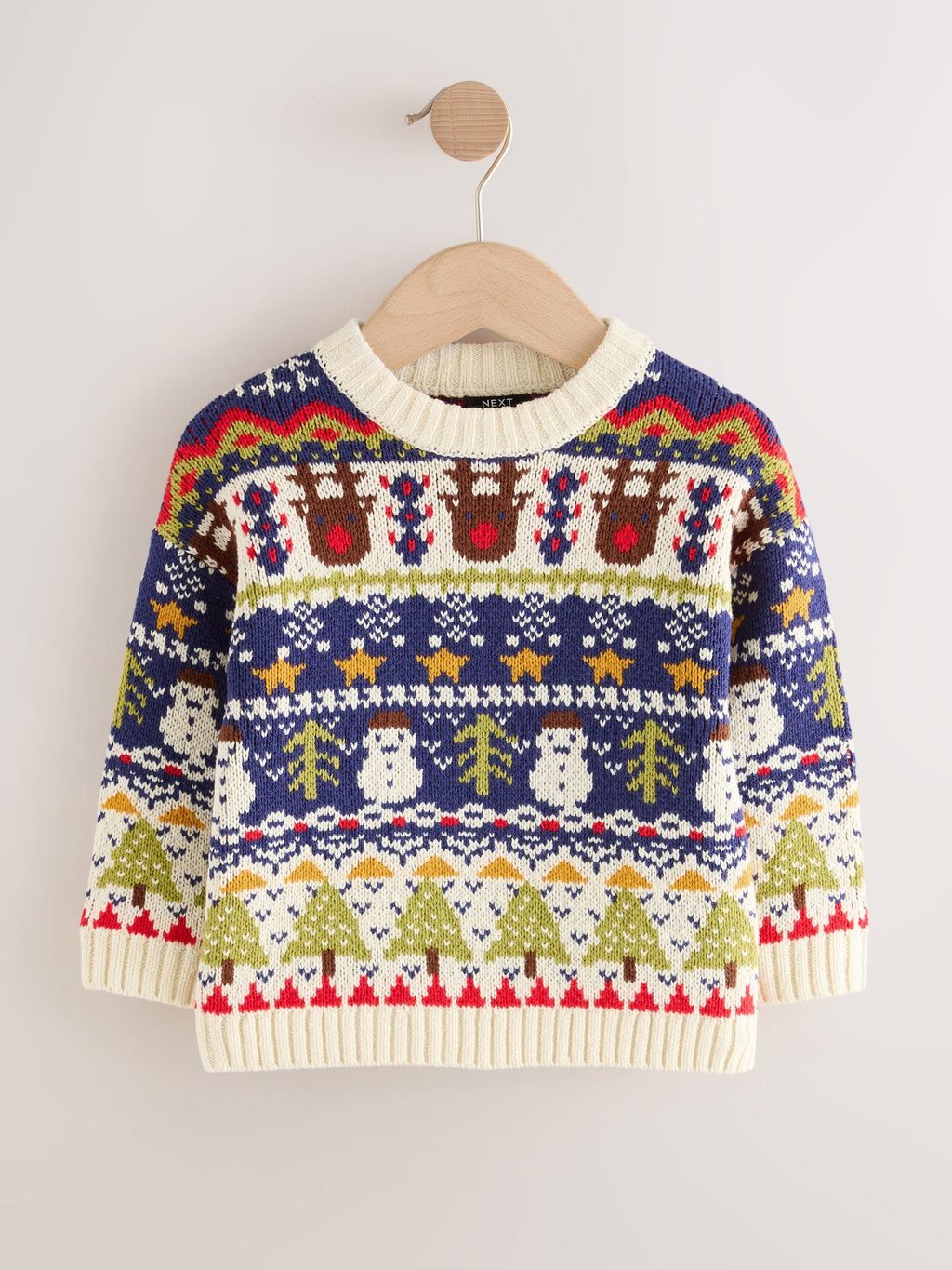 Multi Knitted Christmas Jumper (3mths-7yrs)