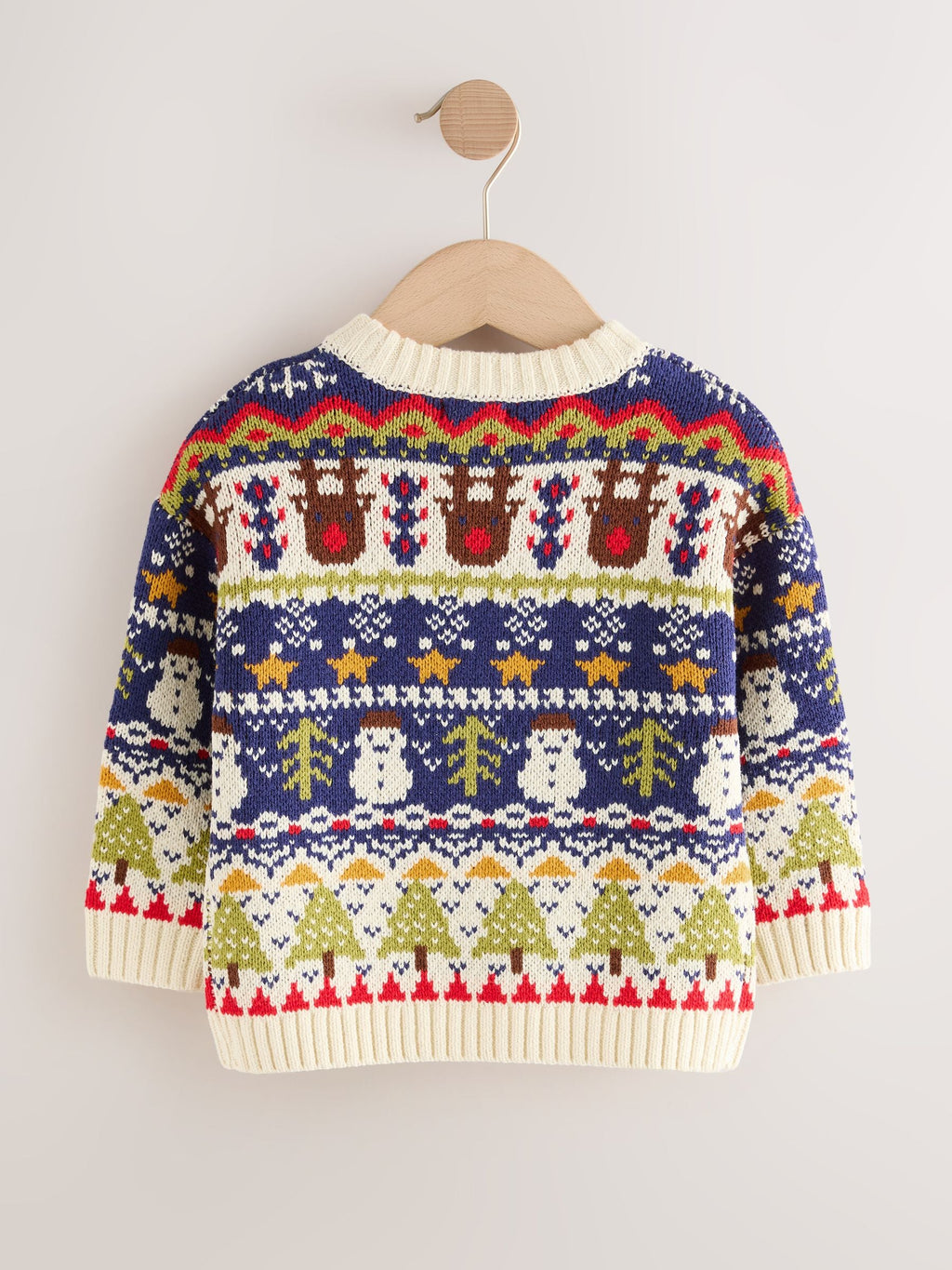 Multi Knitted Christmas Jumper (3mths-7yrs)
