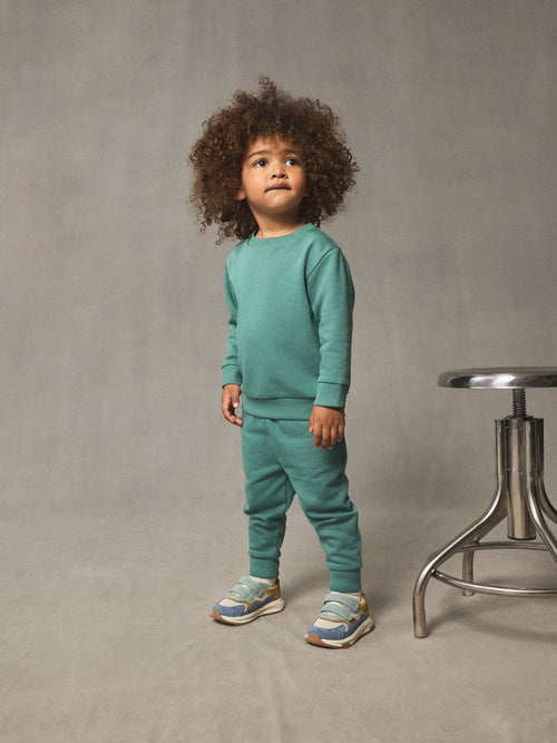 Green Plain Sweatshirt And Joggers Set (3mths-7yrs)